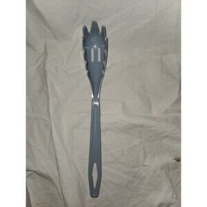 VTG King Kraft Slotted Pasta Server Spoon Spork Nylon Spaghetti Blue 11" USA